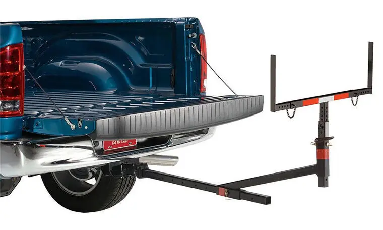 Hitch-Mounted Truck bed extender 