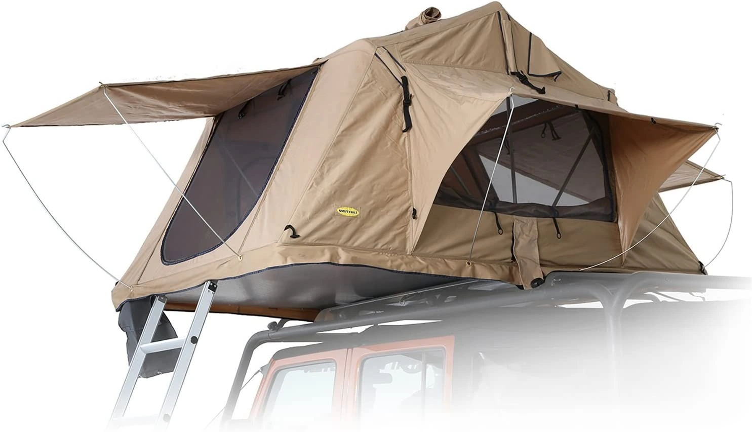 Smittybilt best roof mounted tent for SUVs and Jeep
