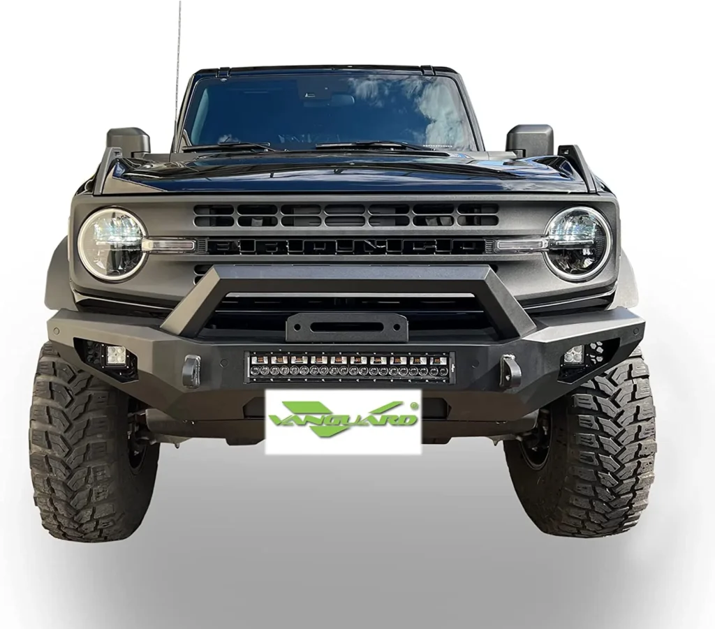 Vanguard Heavy Duty front bumper with Hoop for Ford Bronco