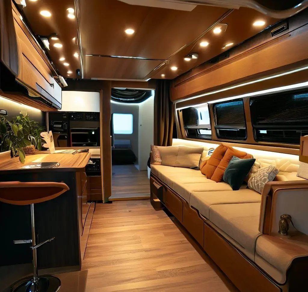 Trendy way of camper design interior