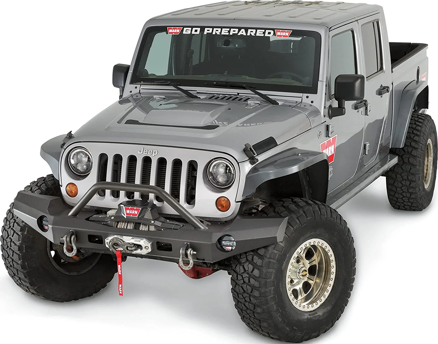 Warn bumper for Jeep Wrangler