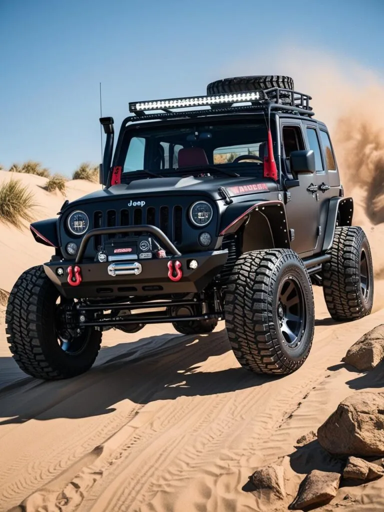 Jeep Wrangler On Rocks 1